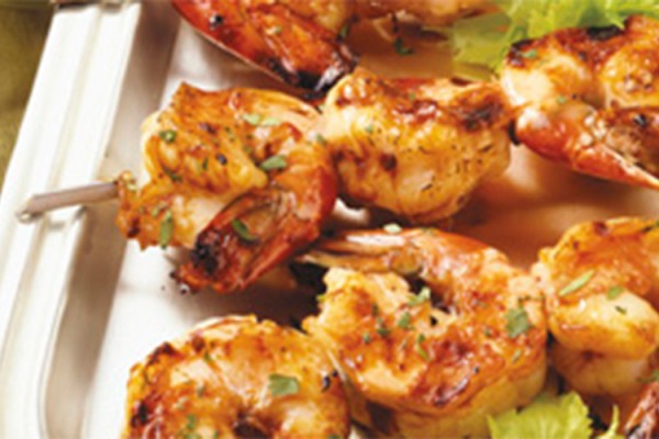 Sweet and Spicy Shrimp Kabob