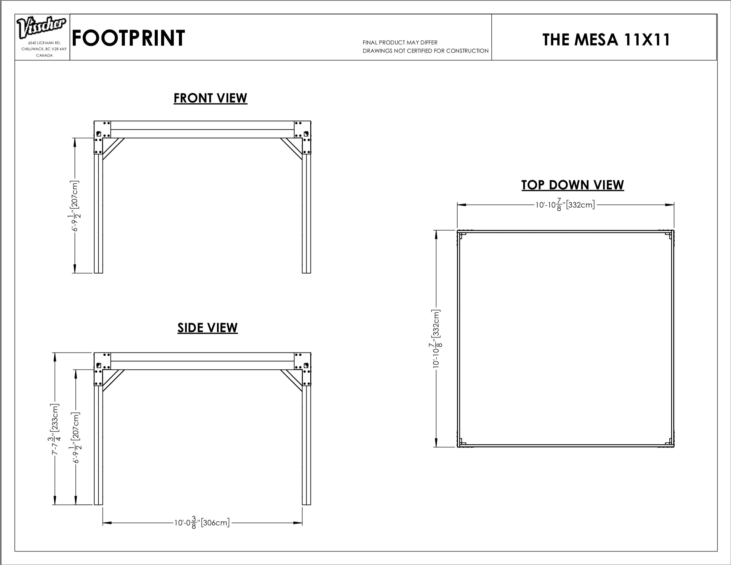 Mesa specs