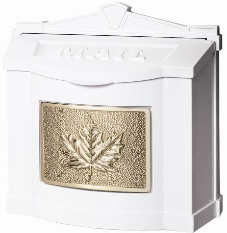 White/Polished Brass Leaf Series