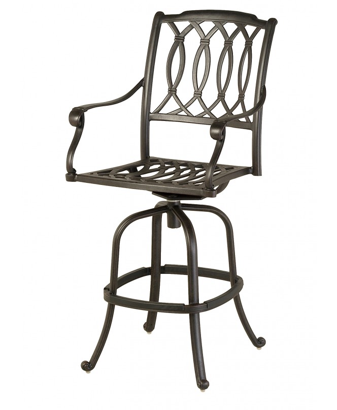 SWIVEL BAR STOOL
24.5"W x 19"D x 49.8"H
Seat Height 29.2"
Arm Height 38.4"