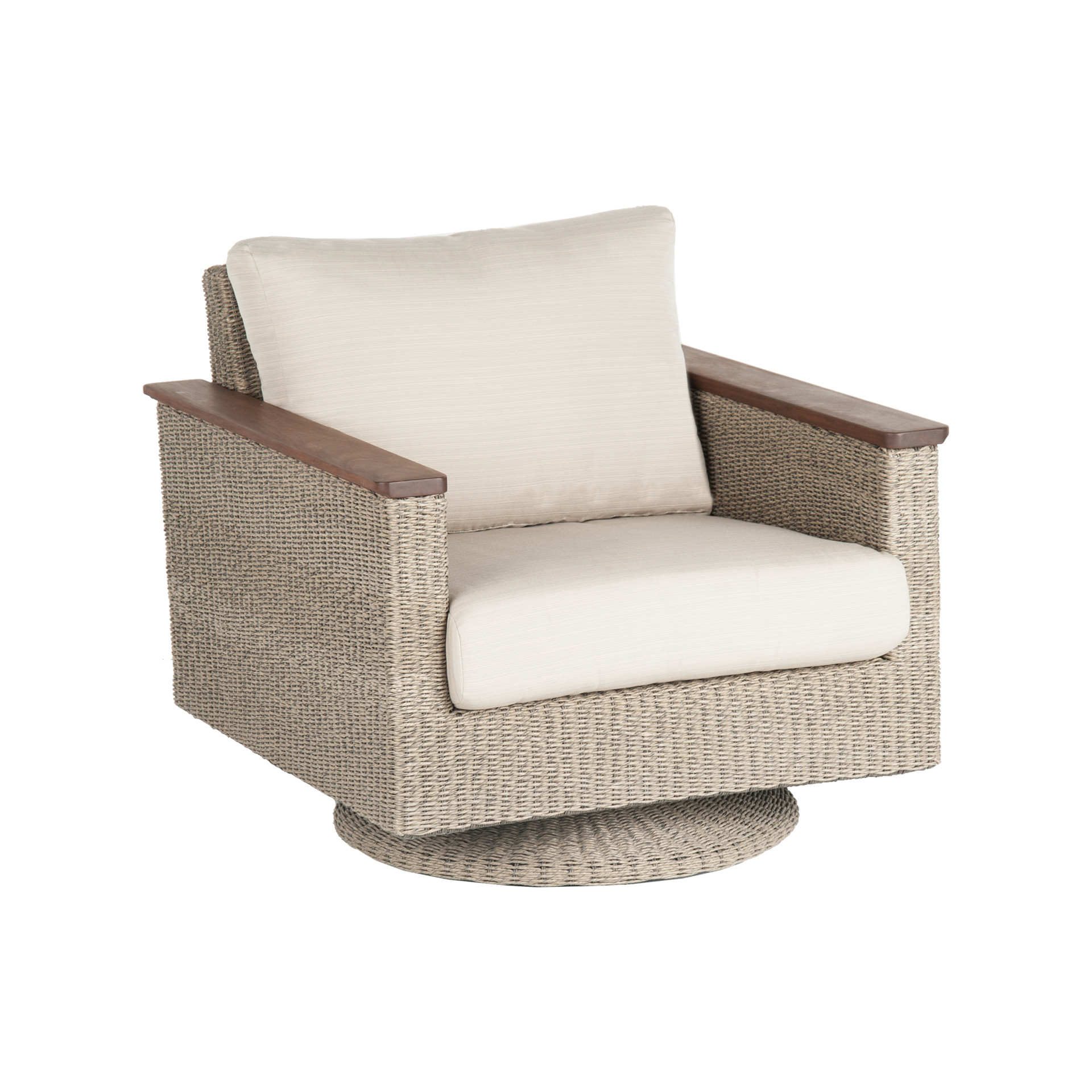 Coral Swivel Rocker:
Total Width:34inches 
Total Depth36.5:inches 
Total Height:30.5inches