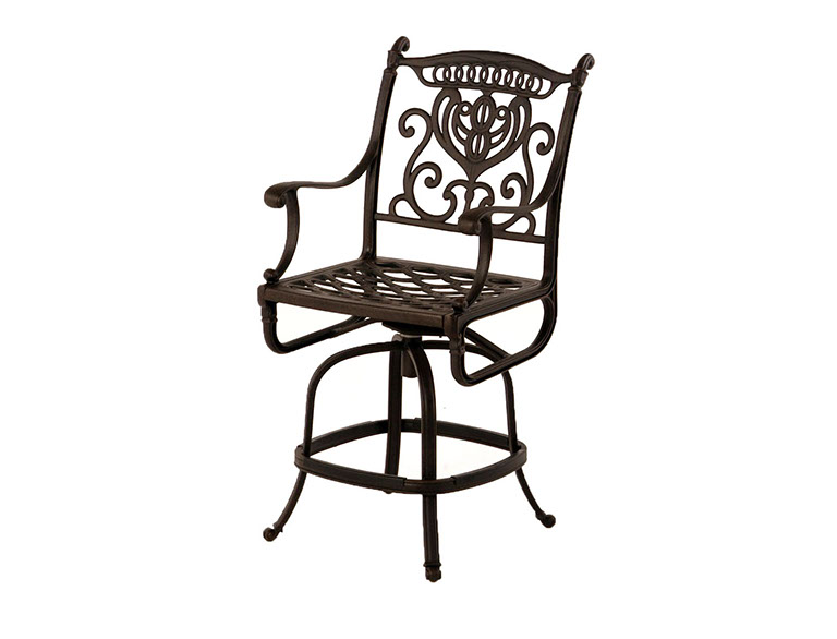 GRAND TUSCANY SWIVEL COUNTER HEIGHT STOOL

24"W x 20.5"D x 47"H
Seat Height 26.1"
Arm Height 34.7" 
