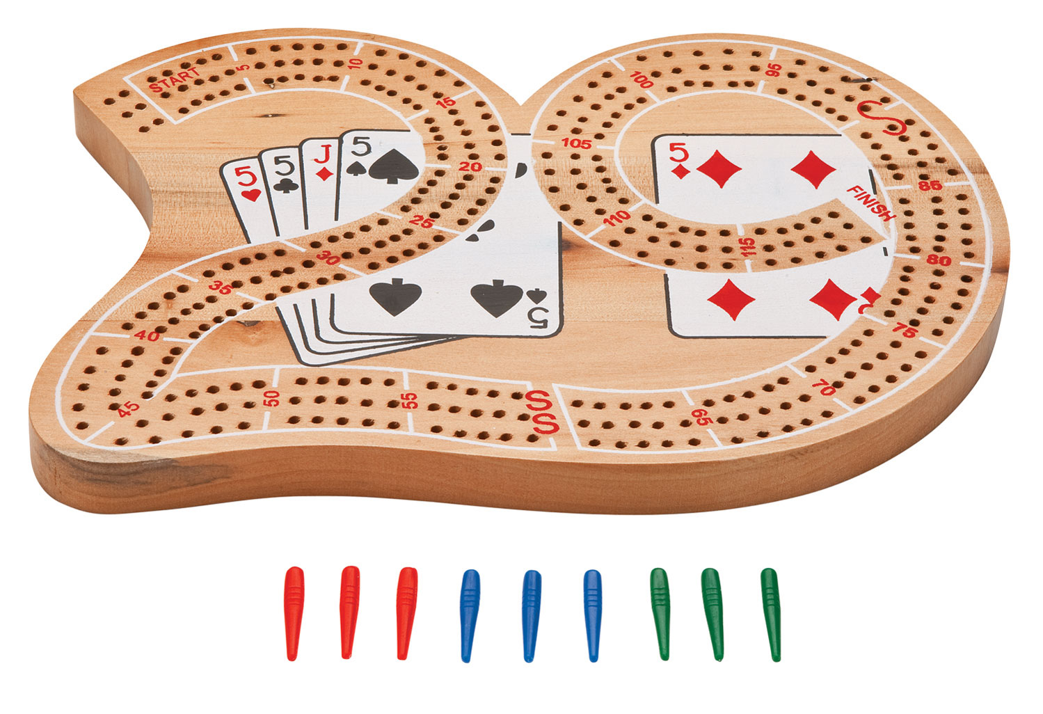 Wooden "29" Cribbage Board