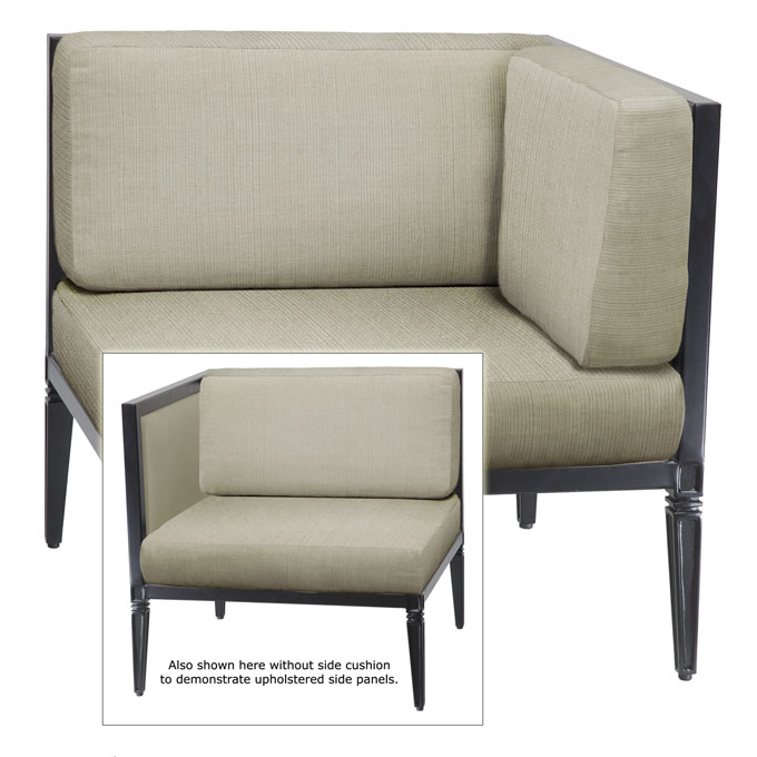 DRAKE UPHOLSTERED MODULAR CORNER/END CHAIR W: 30" D: 30" H: 30" Weight: 30lbs