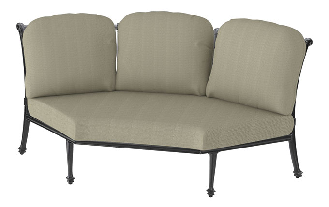 GRAND TERRACE CUSHION THREE-BACK CORNER CHAIR
 W: 74" D: 37" H: 39" Weight: 46.5lbs