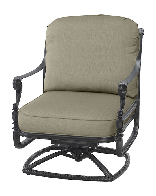 GRAND TERRACE CUSHION SWIVEL ROCKING LOUNGE CHAIRW: 27.5" D: 33.5" H: 39" Weight: 49.5lbs