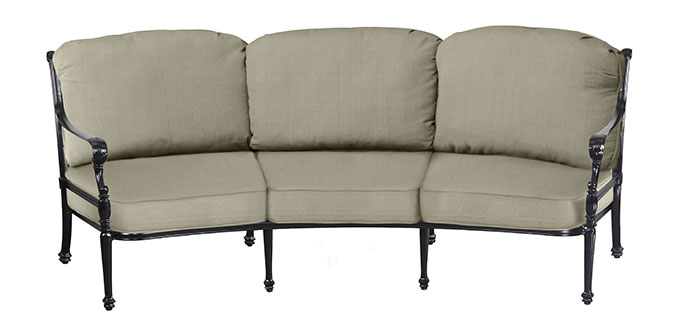 GRAND TERRACE CUSHION CURVED SOFAW: 93" D: 39" H: 39" Weight: 67lbs