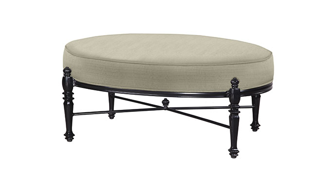 GRAND TERRACE CUSHION OVAL OTTOMAN:W: 40" D: 28" H: 18.5" Weight: 19lbs