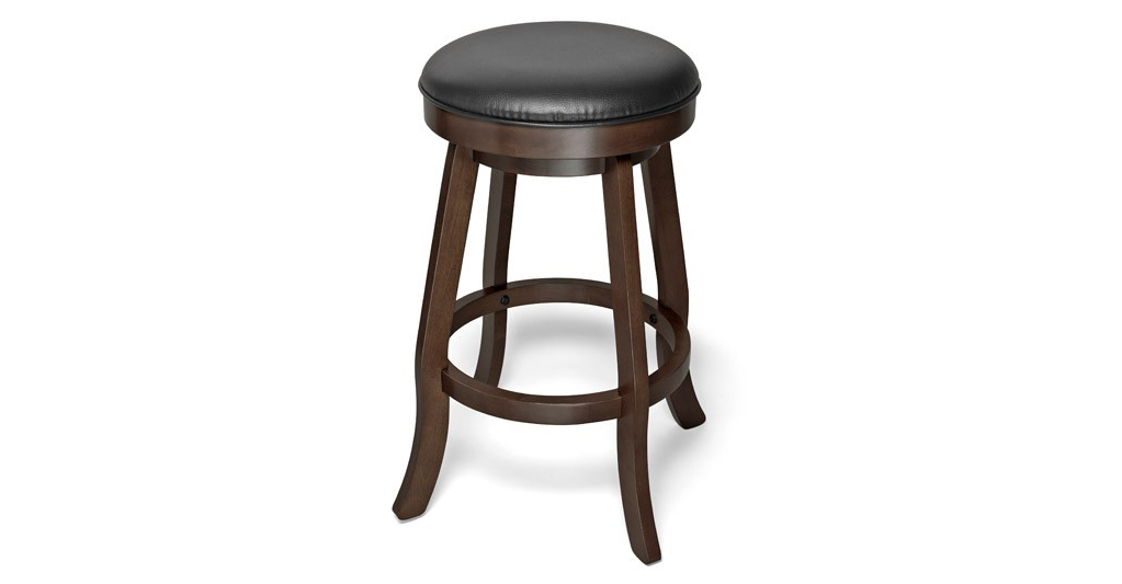 Traditional Backless Pub Stool Espresso