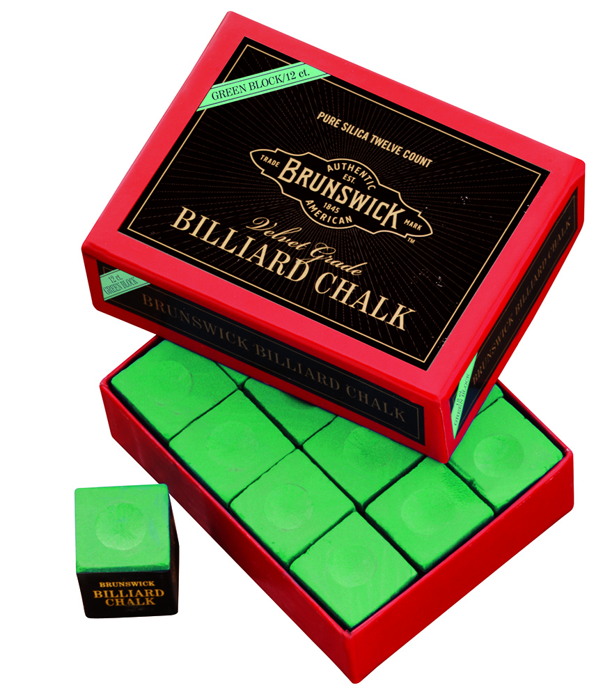 Billiard Chalk - 12 piece, Green