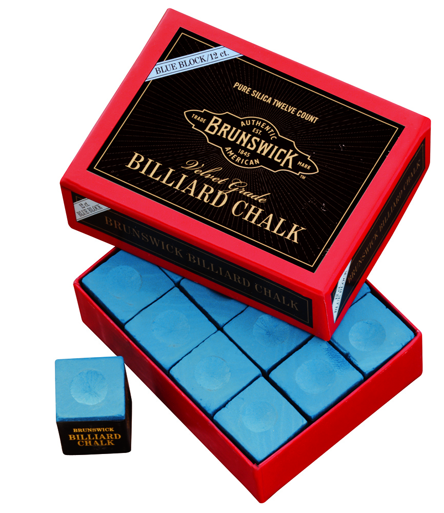 Billiard Chalk - 12 piece, Blue