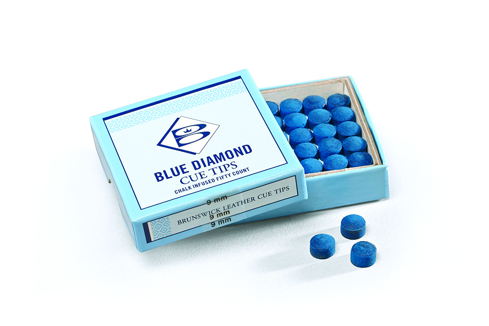 Blue Diamond Leather Cue Tips