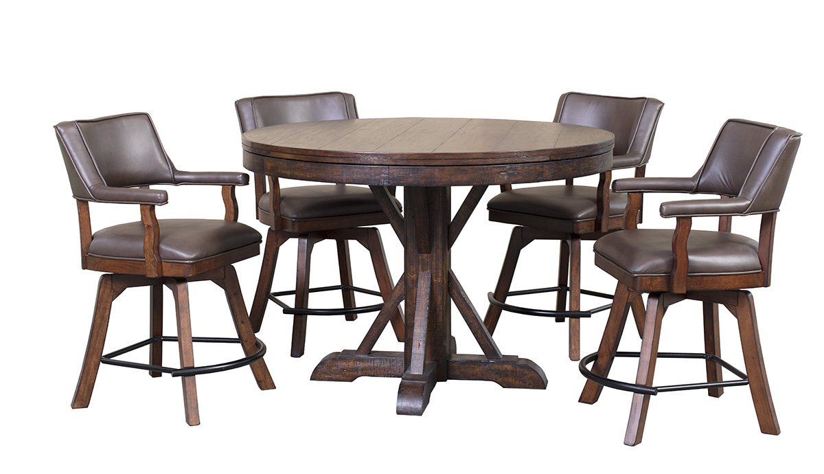 Cumberland 5 Piece Counter Height Game Table Set