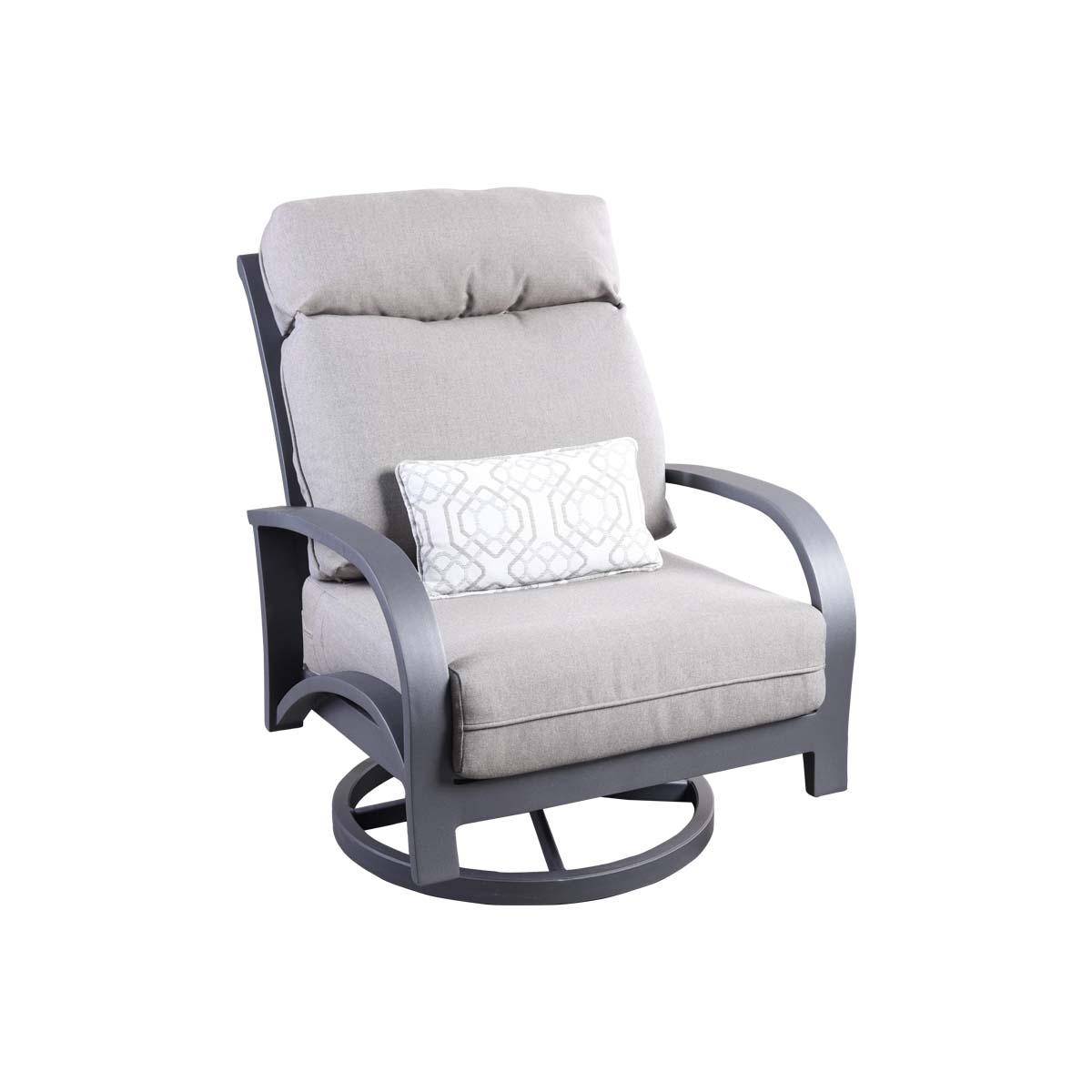 High Back Swivel Rocker:
30"W x 39"D x 42" H
