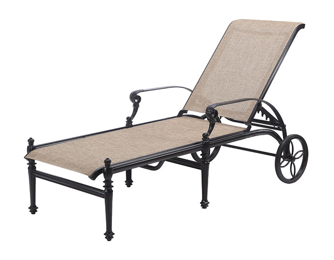 GRAND TERRACE SLING CHAISE LOUNGEW: 30" D: 80.5" H: 45"