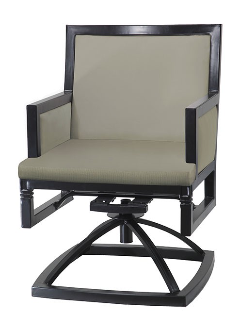 DRAKE UPHOLSTERED SWIVEL ROCKERW: 24" D: 26.5" H: 35" Weight: 44lbs