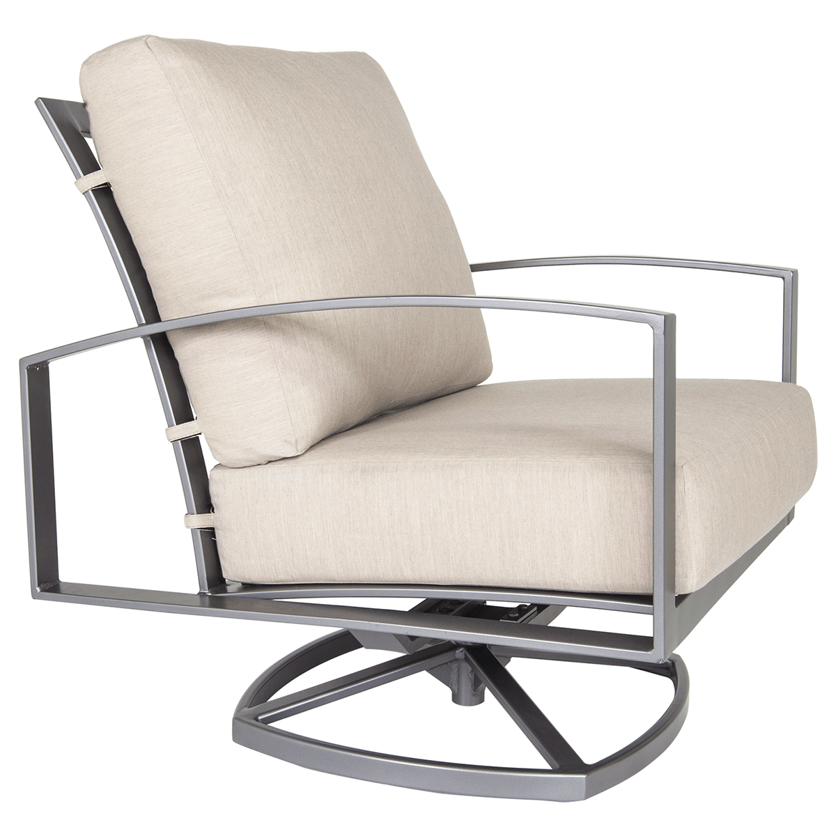 Swivel Rocker Lounge ChairWidth/Diameter :	30
Depth/Length:	36
Height:	35
Seat Height:	18
Arm Height:	25.25
Weight:	66 lbs