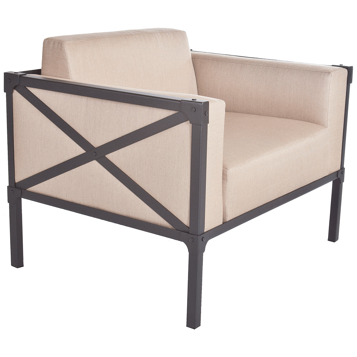 Lounge Chair
Width/Diameter :	38.25
Depth/Length:	30.25
Height:	30
Seat Height:	19
Arm Height:	26
Weight:	75 lbs.