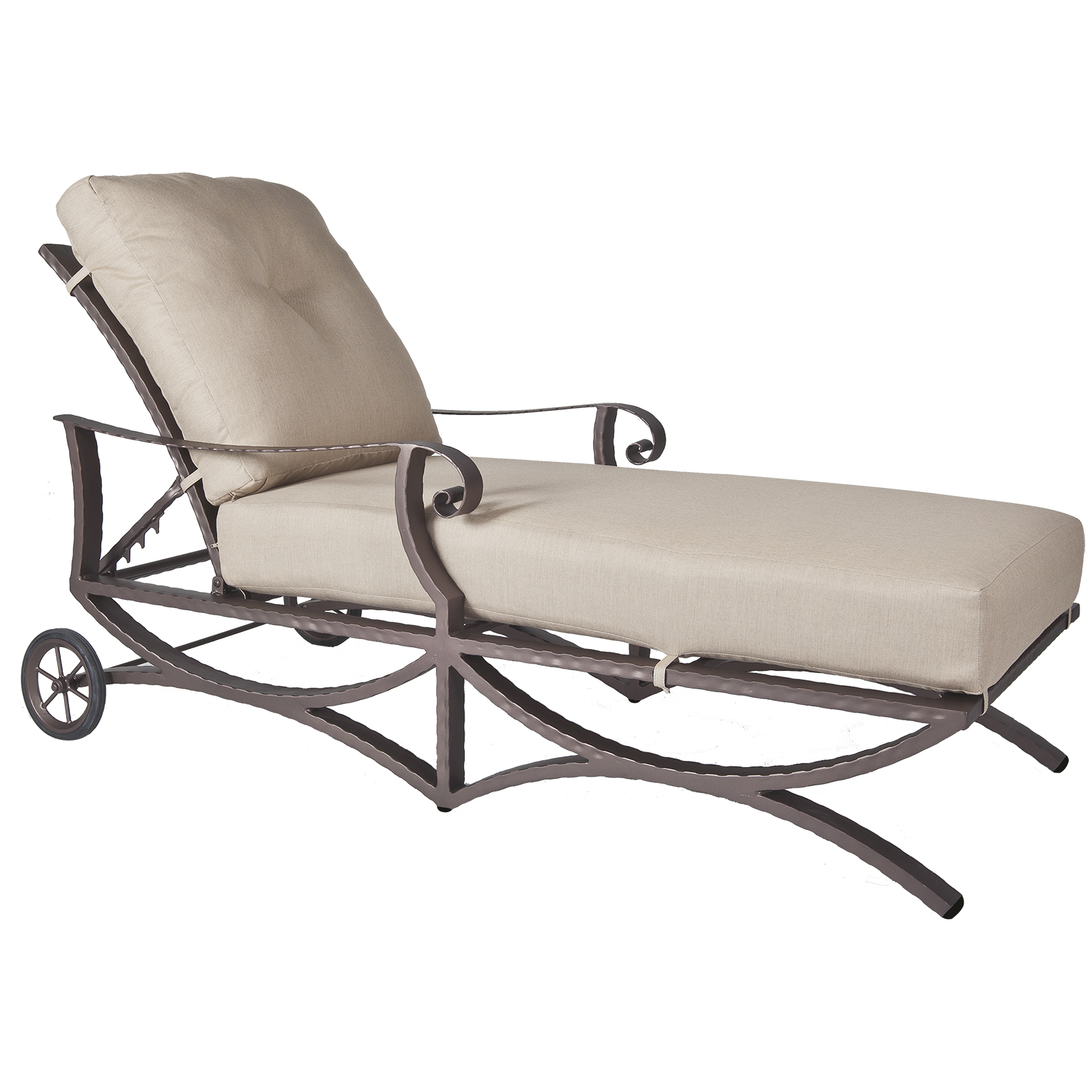 Adjustable ChaiseWidth/Diameter :	33 Depth/Length:	80 Height:	39.5 Seat Height:	18.5 Arm Height:	23.5 Weight:	105