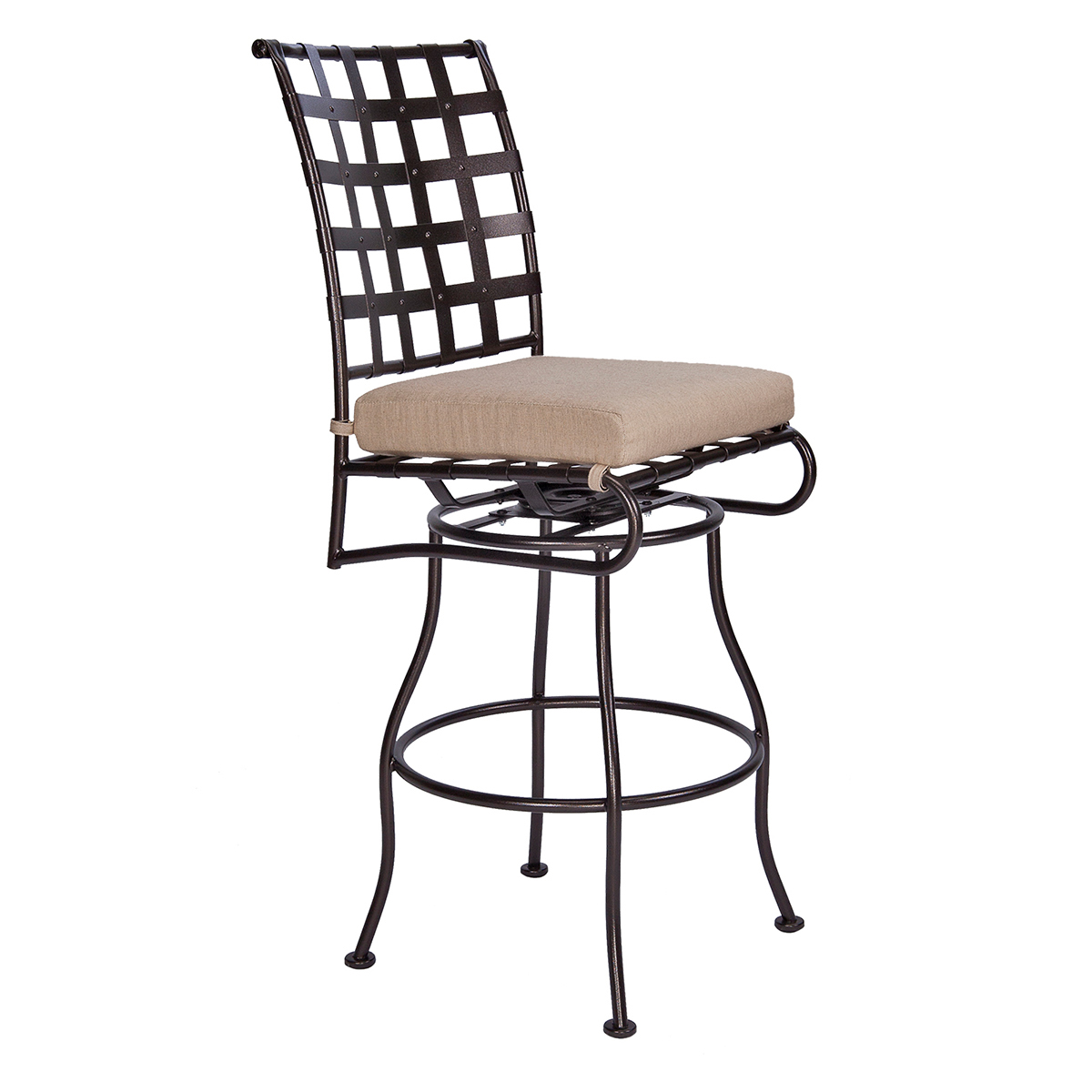 Swivel Counter Stool With No ArmsWidth/Diameter :	23.25
Depth/Length:	26
Height:	45.5
Seat Height:	28
Weight:	30