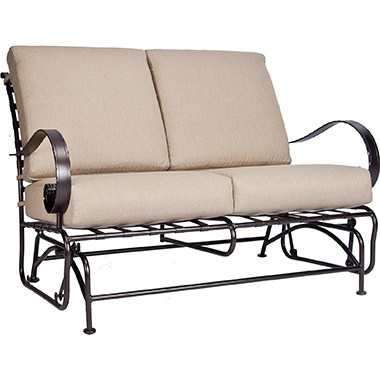 Love Seat GliderWidth/Diameter :	52 Depth/Length:	36.25 Height:	34.5 Seat Height:	19 Arm Height:	26.75 Weight:	69