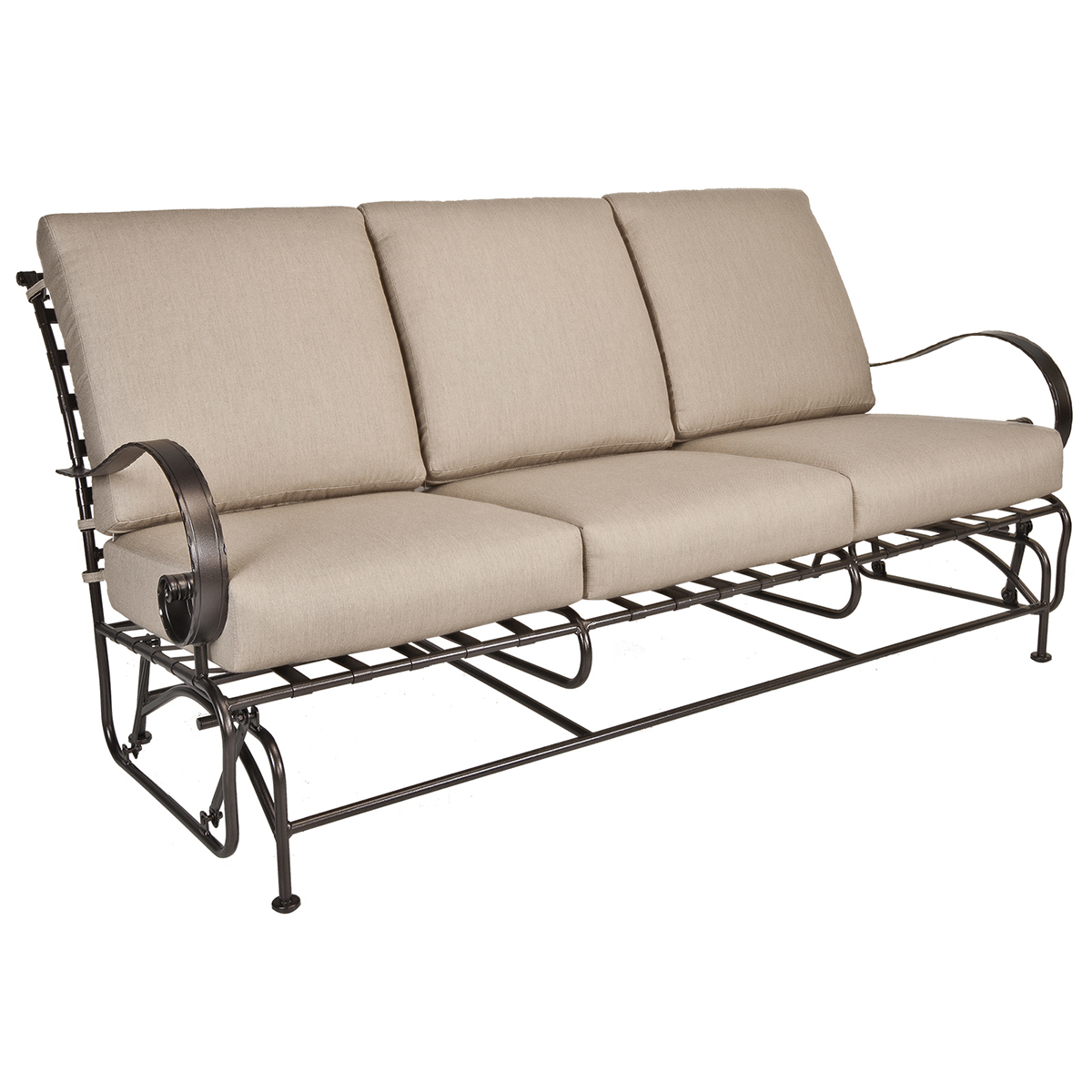 Sofa GliderWidth/Diameter :	76.25
Depth/Length:	36.25
Height:	34.5
Seat Height:	19
Arm Height:	27
Weight:	109