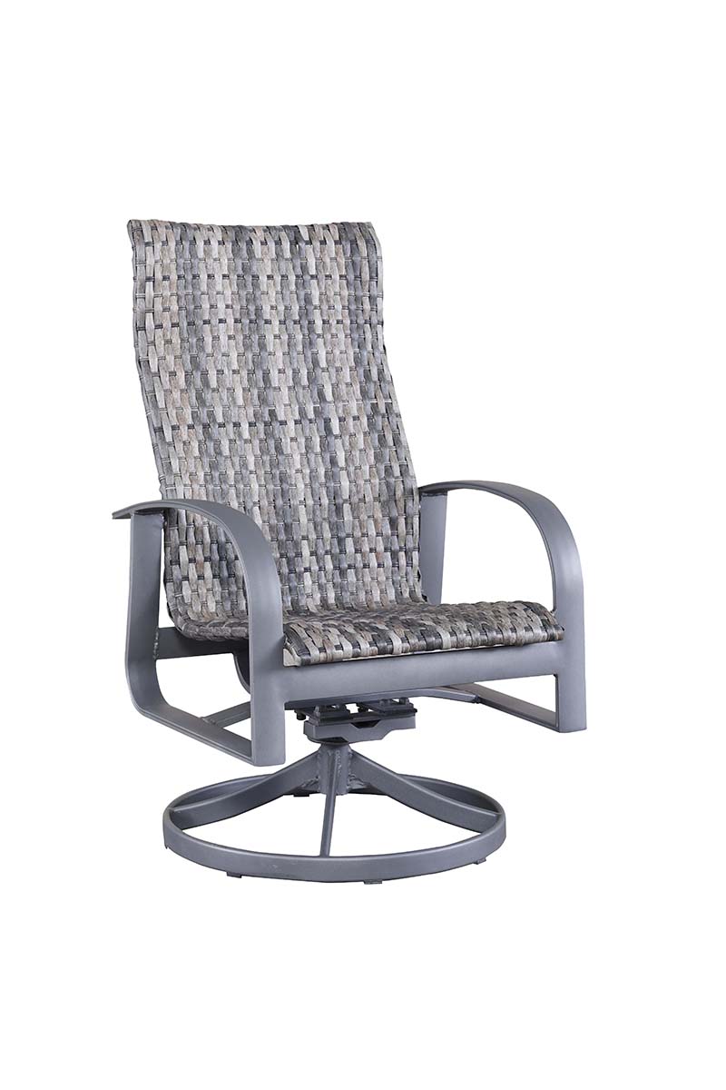 Woven Swivel Rocker: 
26" W x 28" D x 44" H
