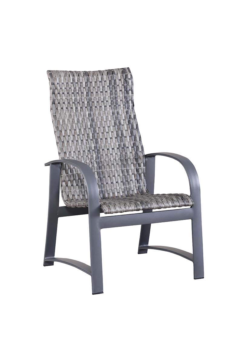 Woven Dining Chair:
26" W x 28" D x 44" H
