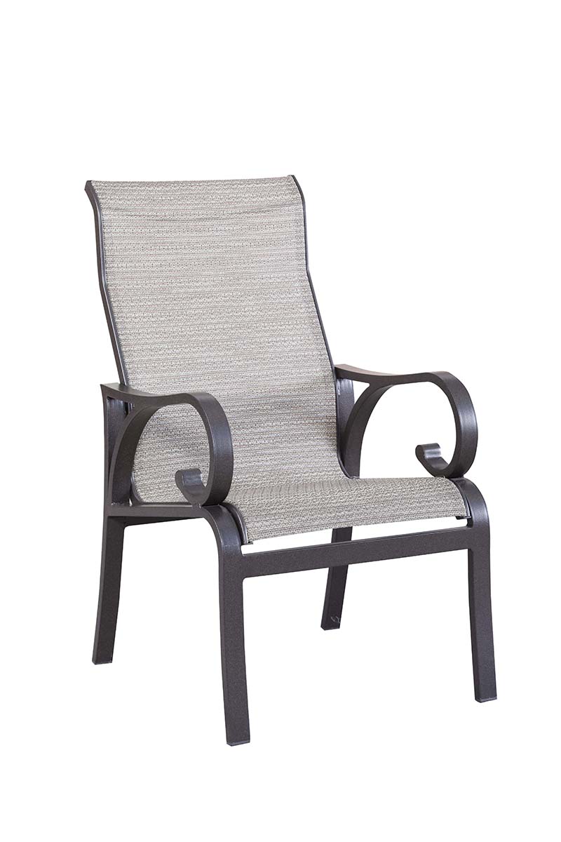 High Back Dining Chair:
25" W x 29" D 42" H
