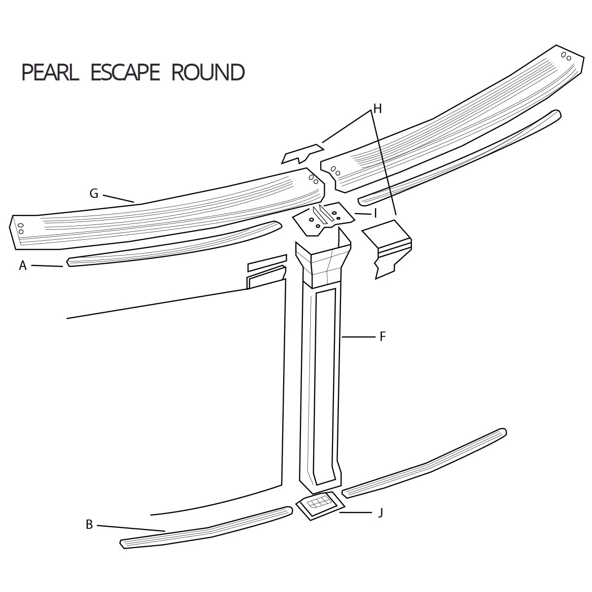 Aqua Leader 54" or 52" Pearl Escape Parts