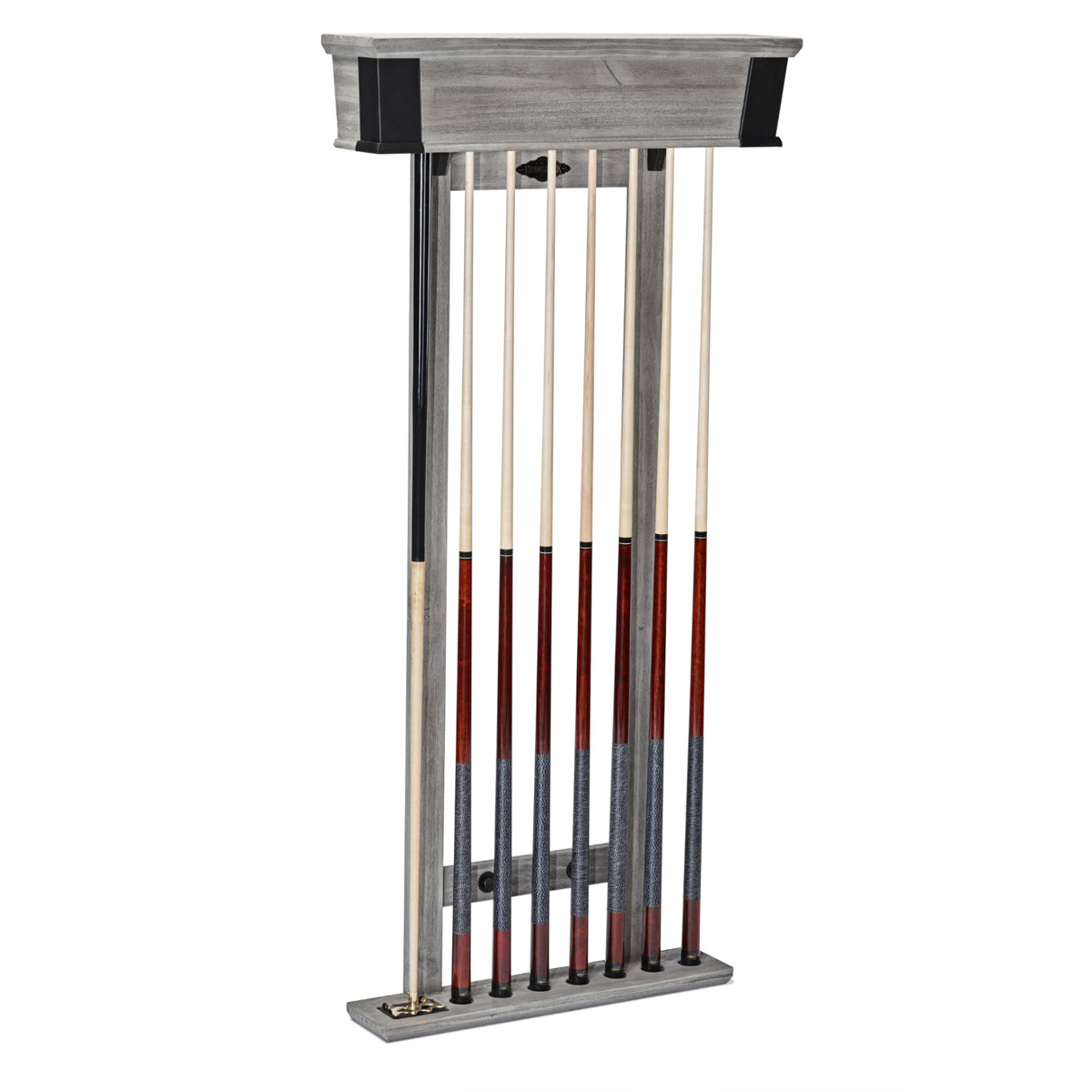 Canton Wall Rack - Rustic Grey