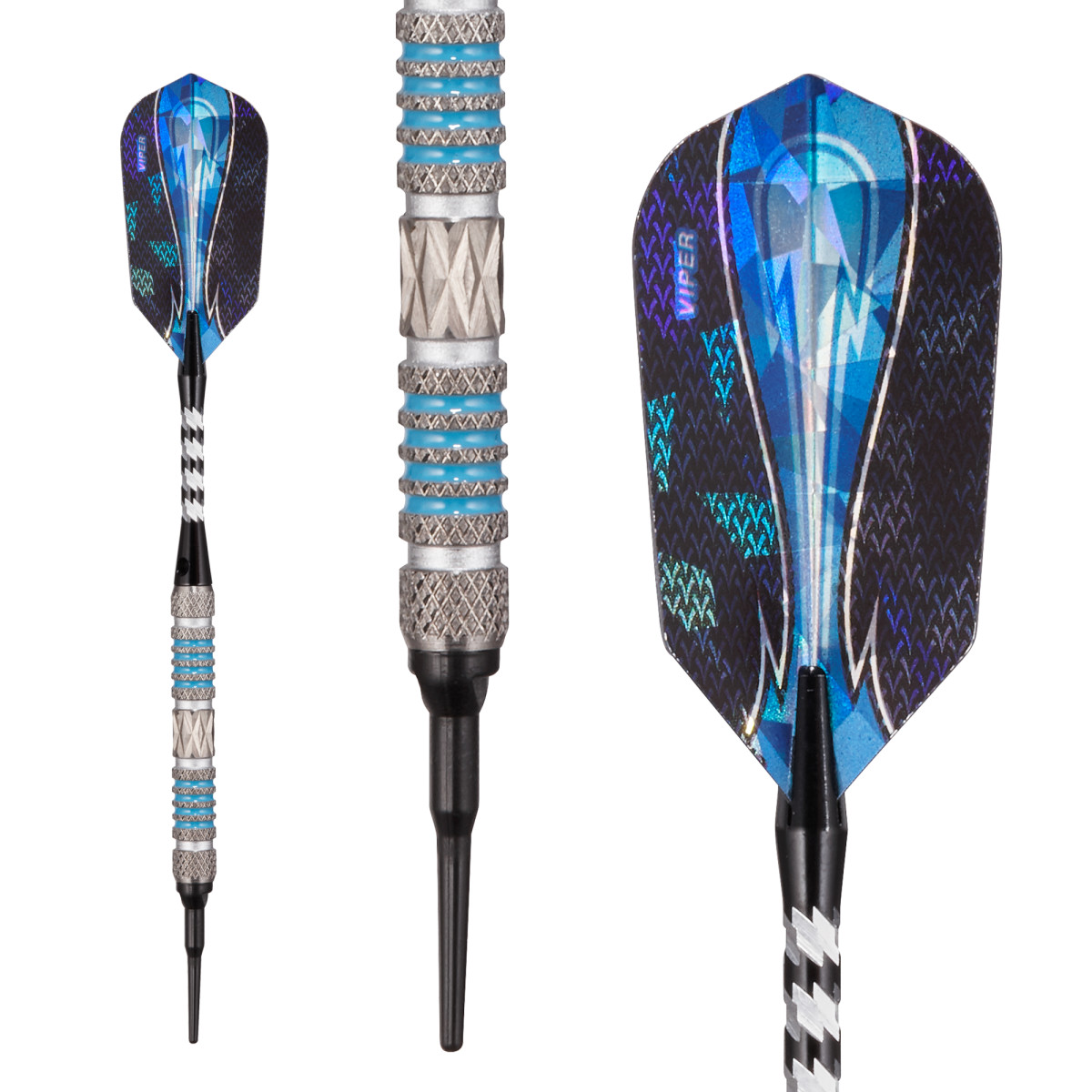 Viper Astro Tungsten Soft Tip Darts Blue Rings 16 Grams