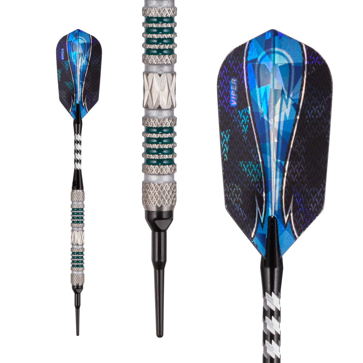 Viper Astro Tungsten Soft Tip Darts Green Rings 18 Grams