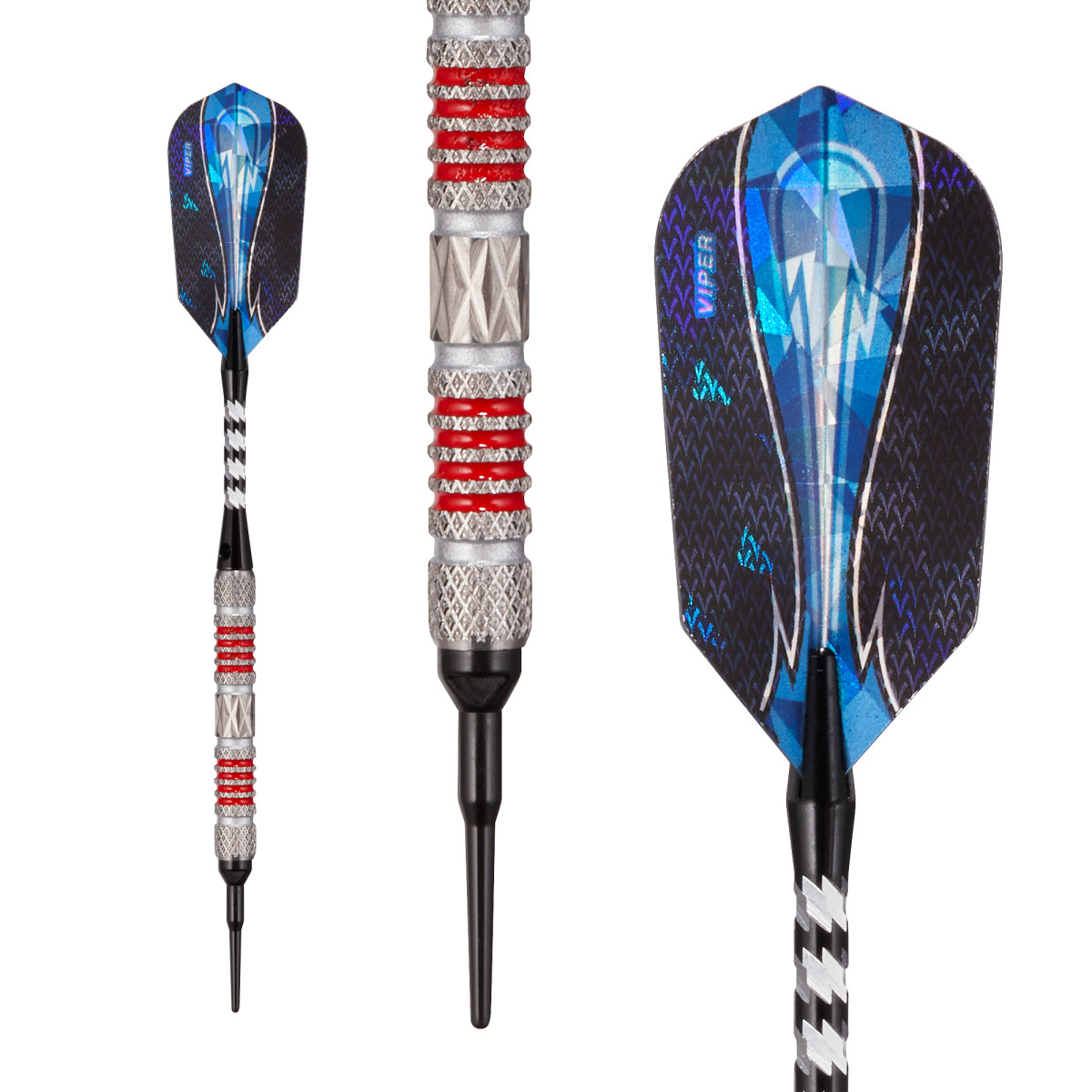 Viper Astro Tungsten Soft Tip Darts Red Rings 18 Grams