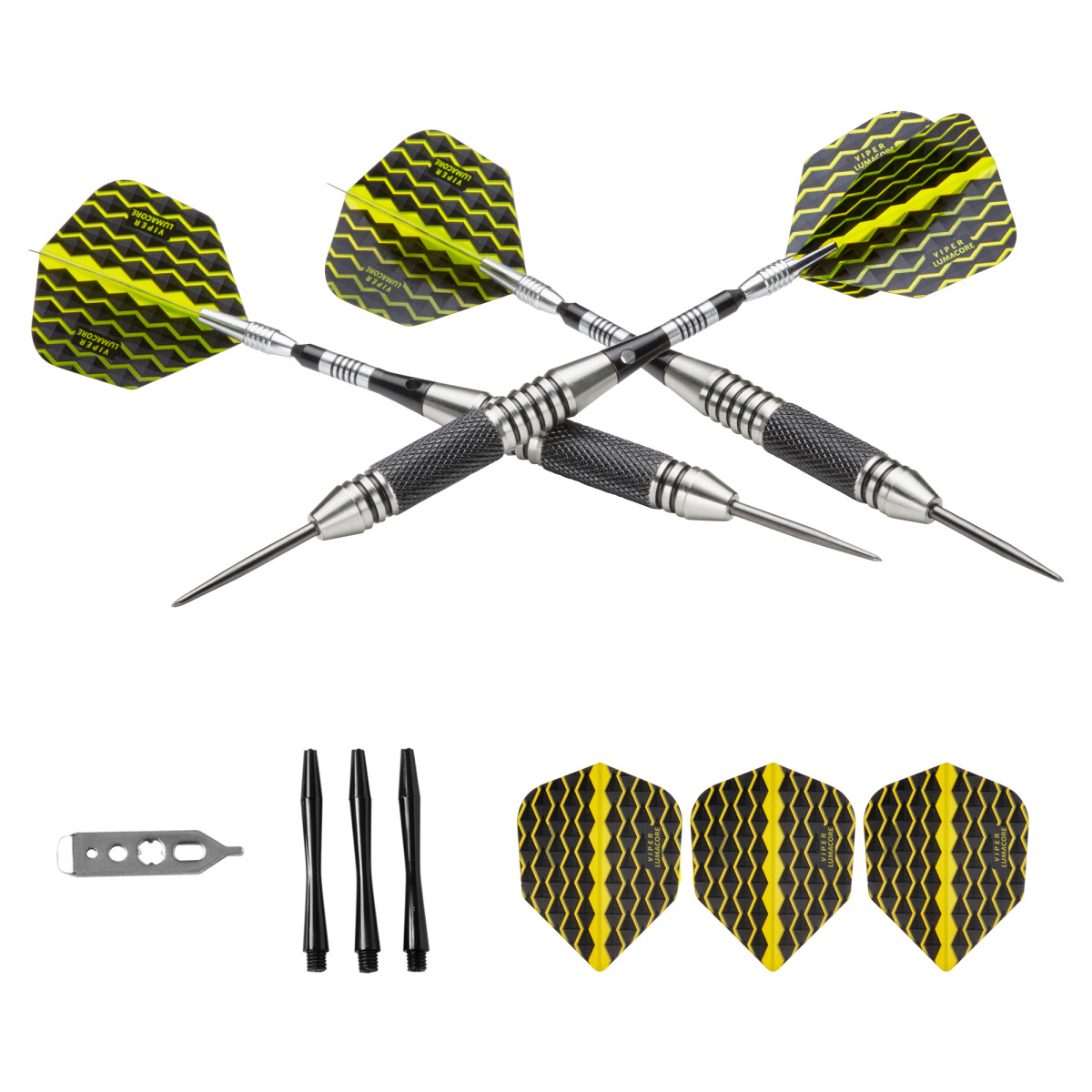 Viper The Freak Steel Tip Darts Knurled and Grooved Barrel 22 Grams