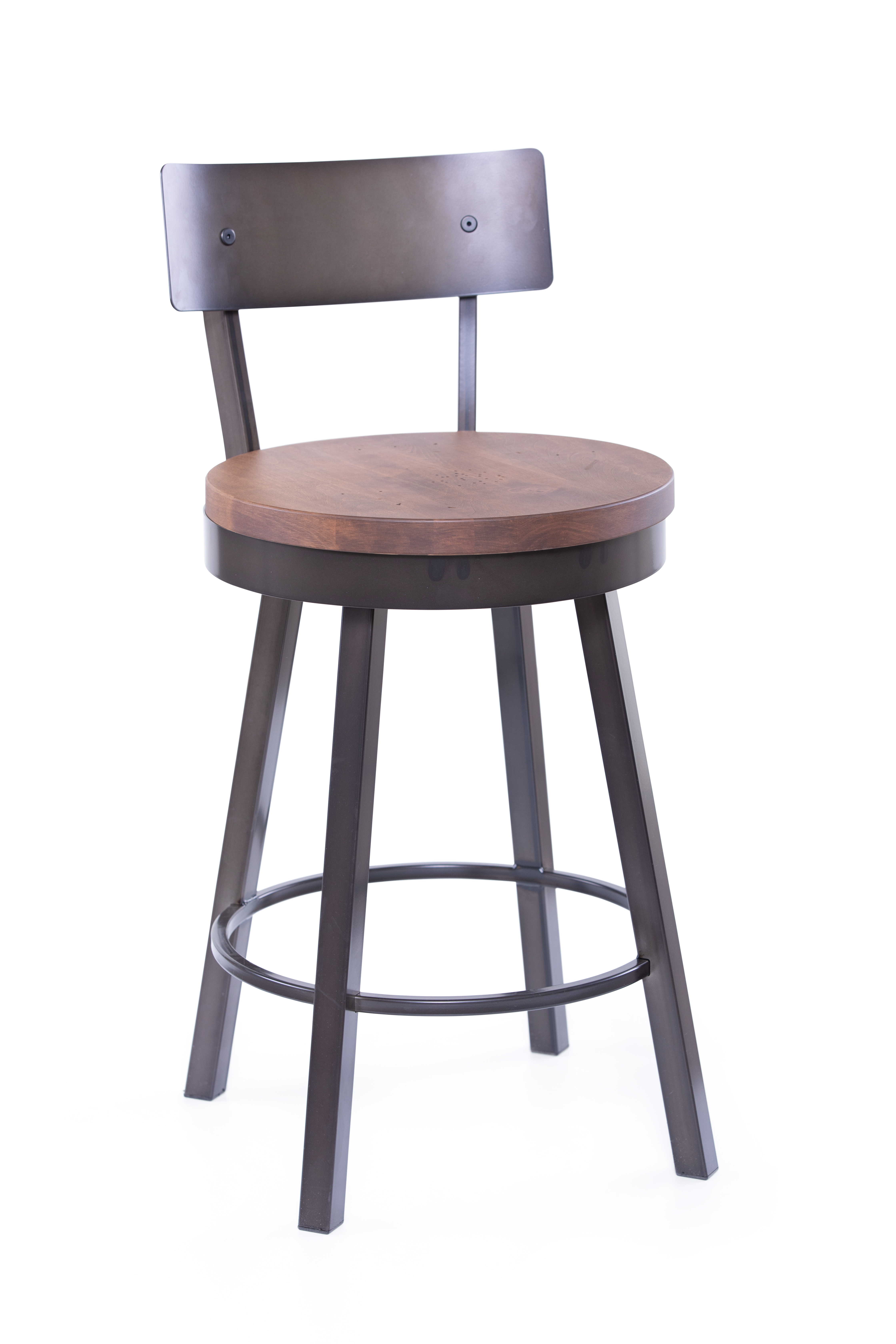 Lauren Wood Swivel Stool