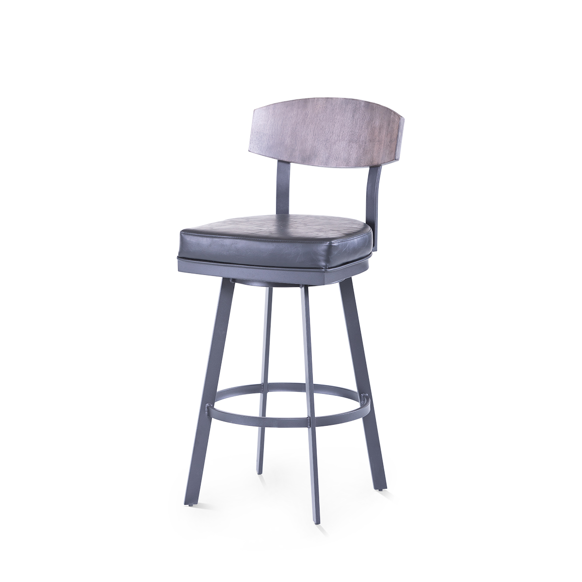 Atmore Swivel Stool - Mineral/Black