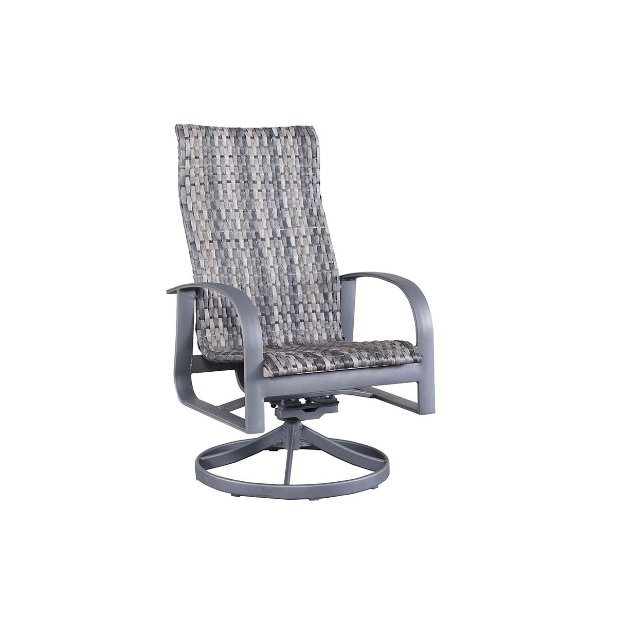 Woven Swivel Rocker: 
26" W x 28" D x 44" H