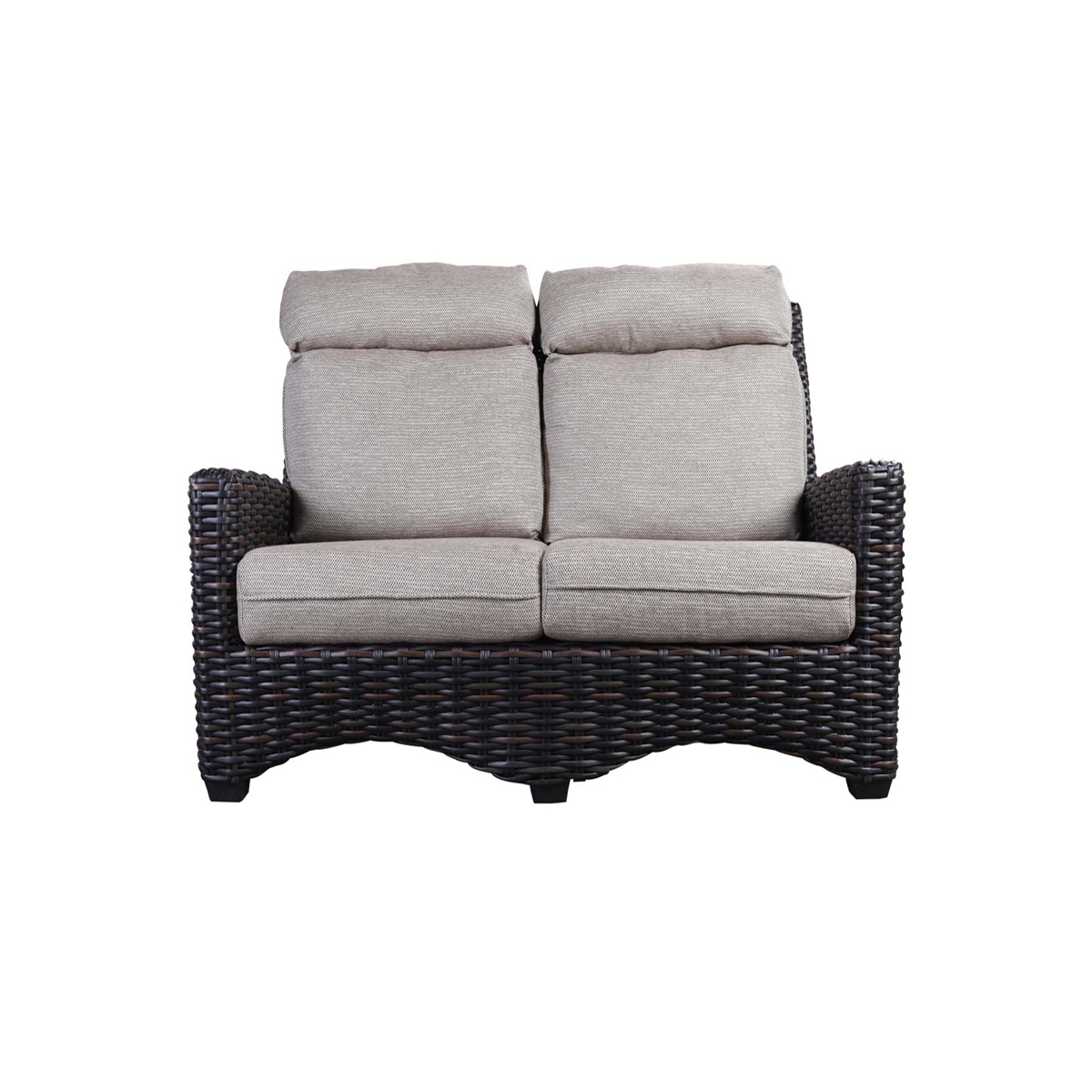 Loveseat: 57" W x 36" D x 43" H