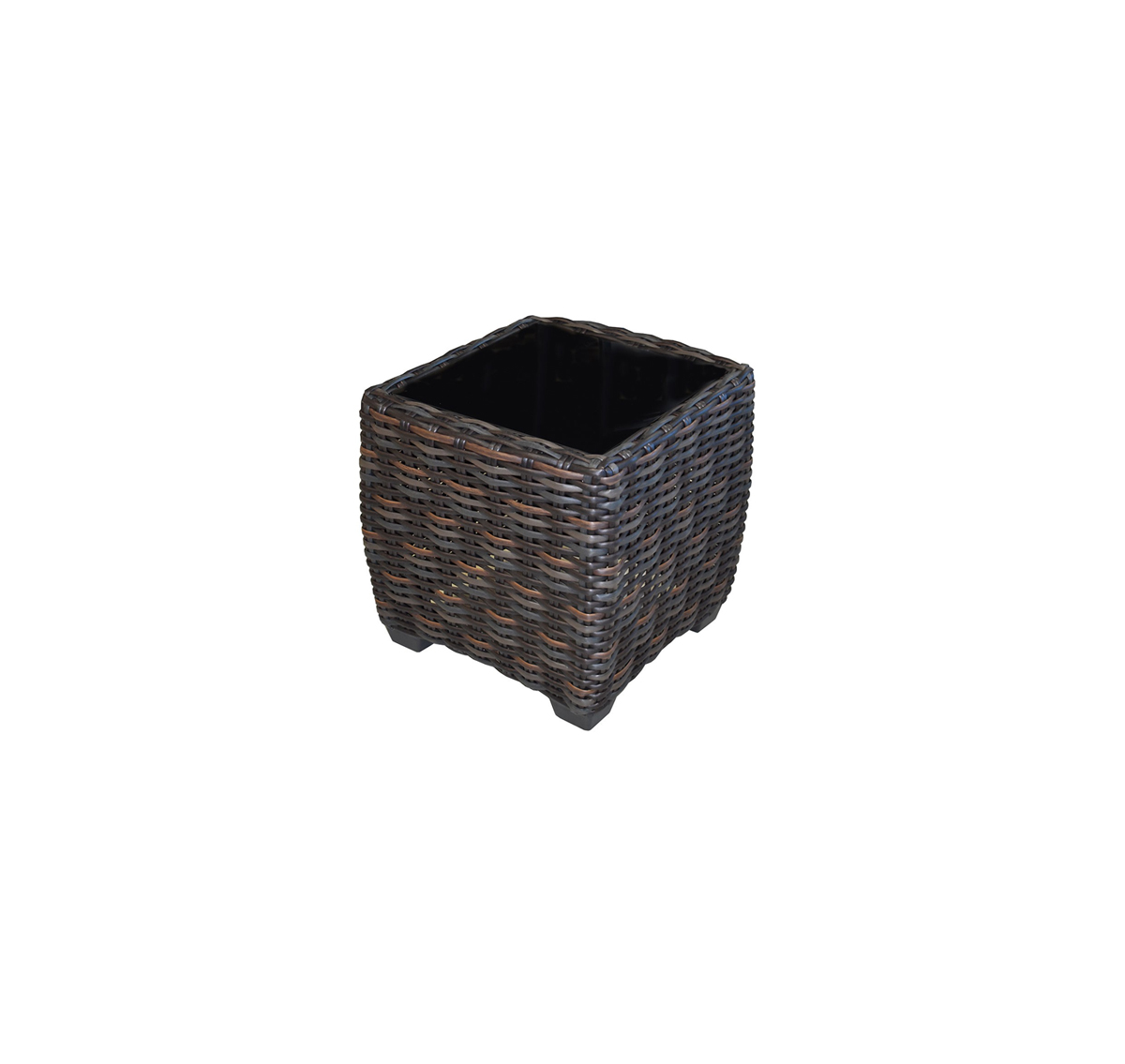 Woven End Table:23” W x 23” D x 19” H