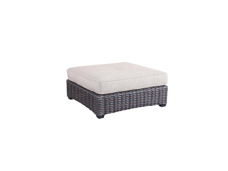 Cushioned Ottoman:  32" W x 26" D x 19" H