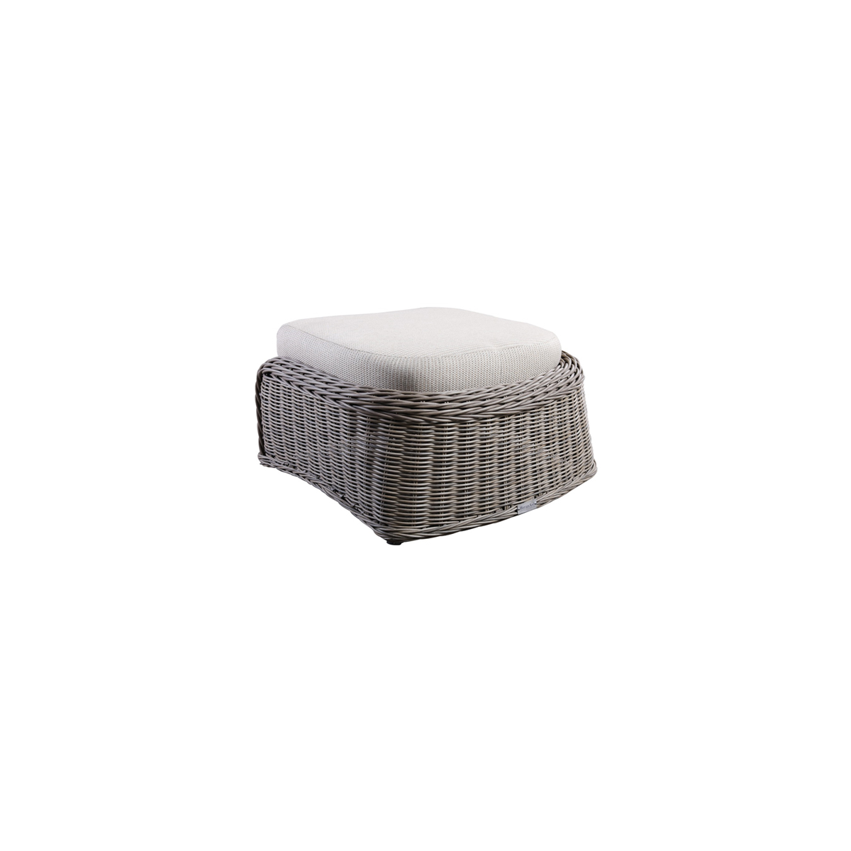 Cushioned Ottoman: 27" W x 27" D x 17" H