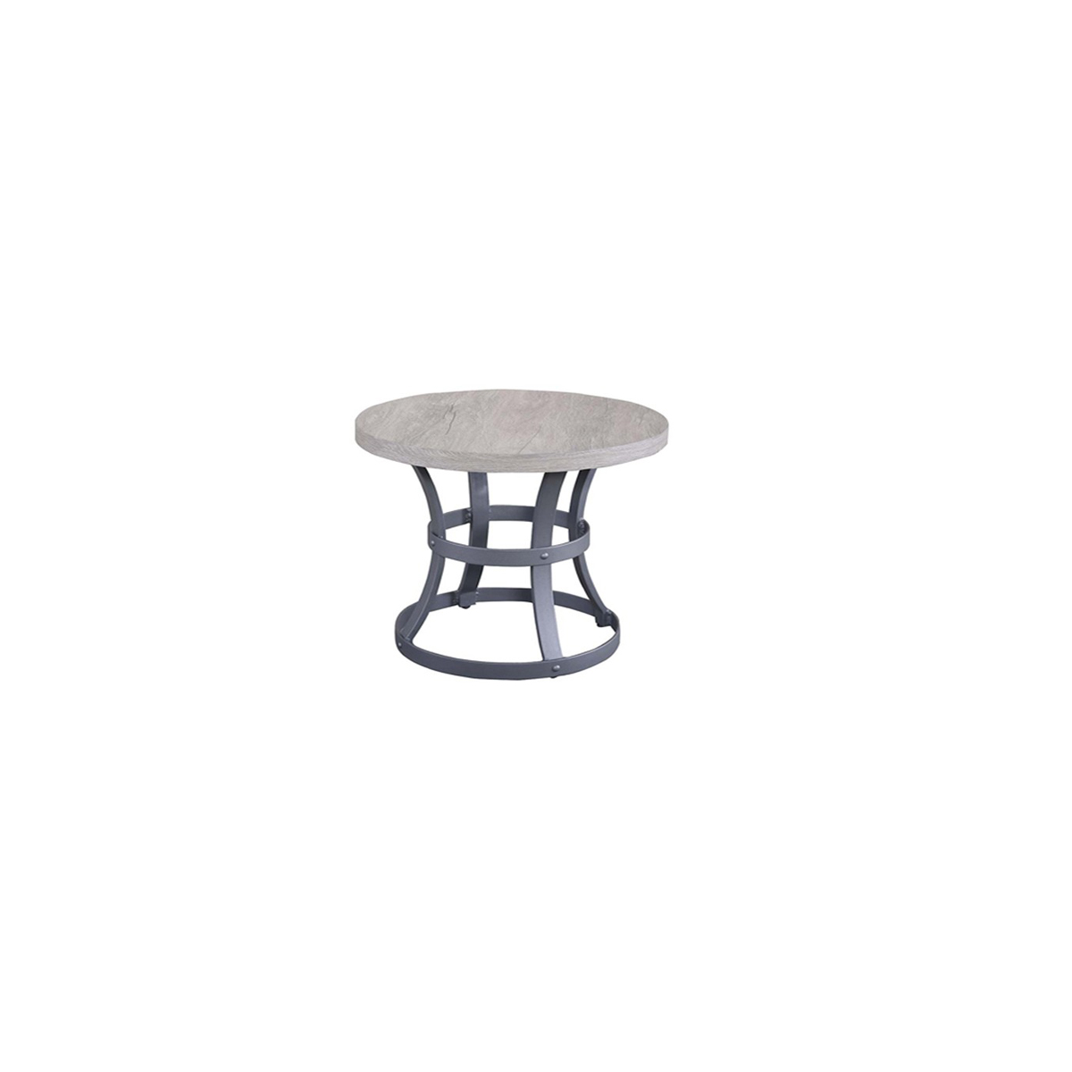 Erie Etch Side Table: 28" R x 22"H