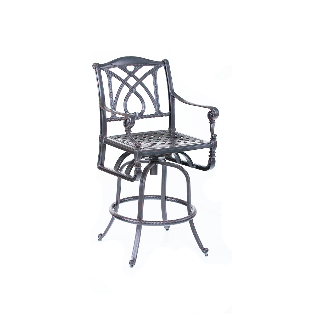 Grand Terrace Swivel Cast Barstool