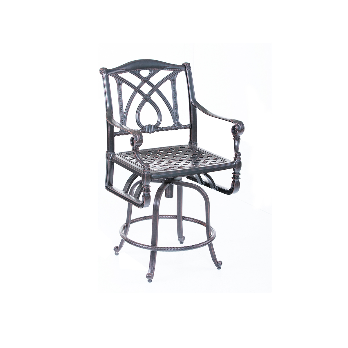 Grand Terrace Swivel Cast Counter Stool