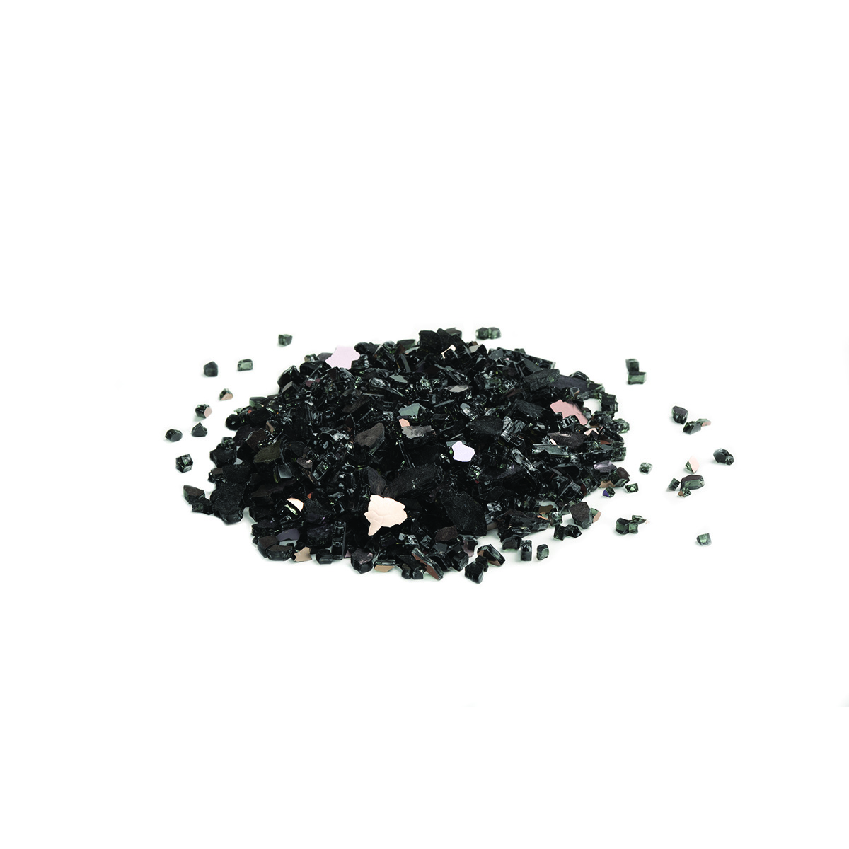 10lb. 1/4" Black Fireglass