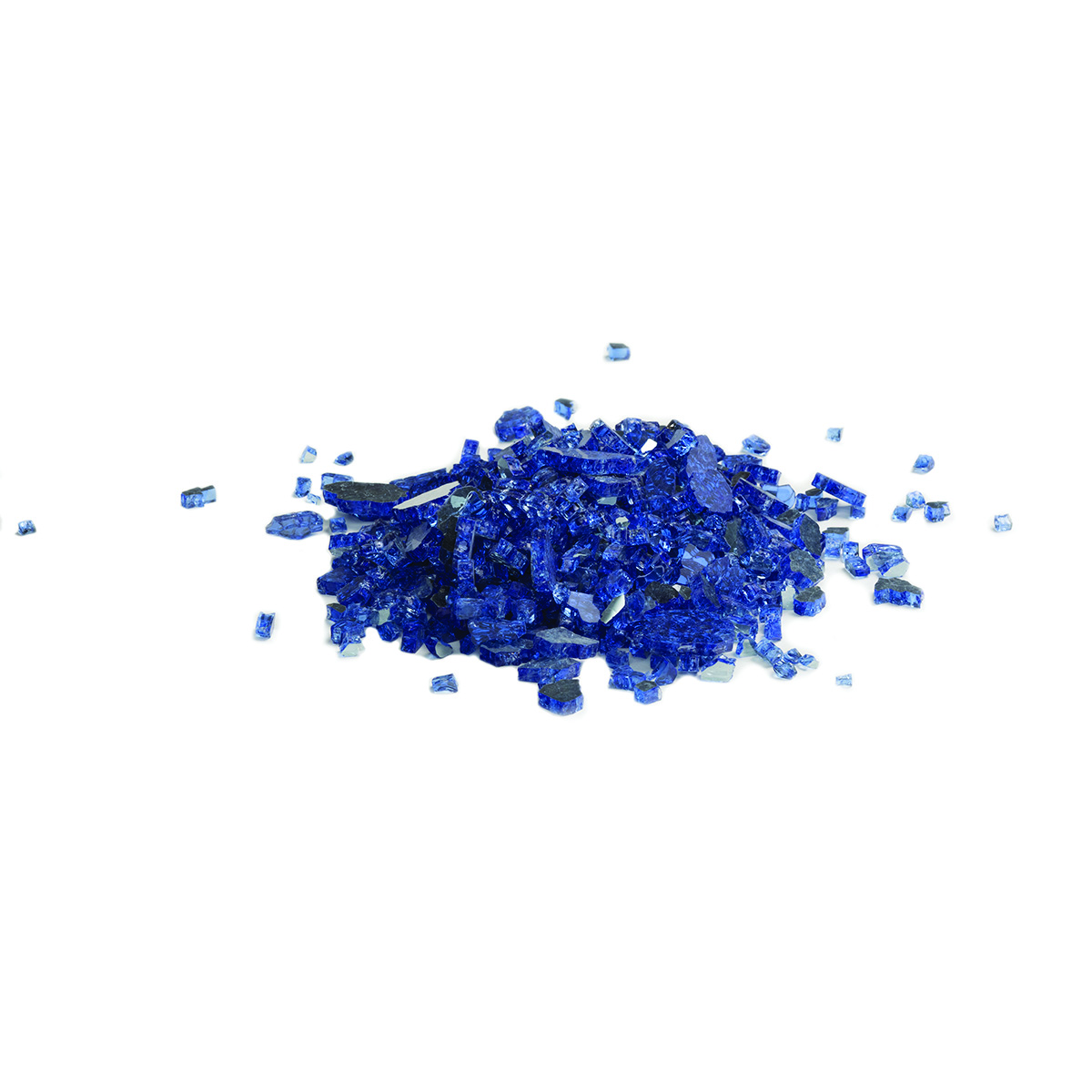 10lb. 1/4" Cobalt Reflective Fireglass