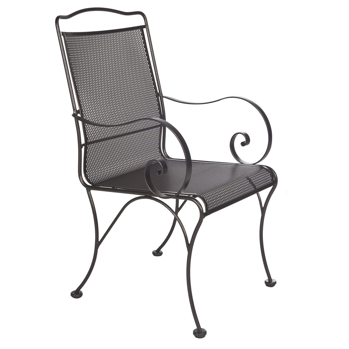 Dining Arm Chair:
Width/Diameter :	22.5
Depth/Length:	25.5
Height:	38
Seat Height:	18.75
Arm Height:	25.75
Weight:	31 lbs