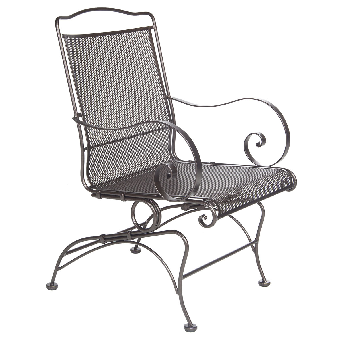 Coil Spring Dining Arm Chair:Width/Diameter :	22.5
Depth/Length:	25.5
Height:	38
Seat Height:	18.75
Arm Height:	25.75
Weight:	43 lbs