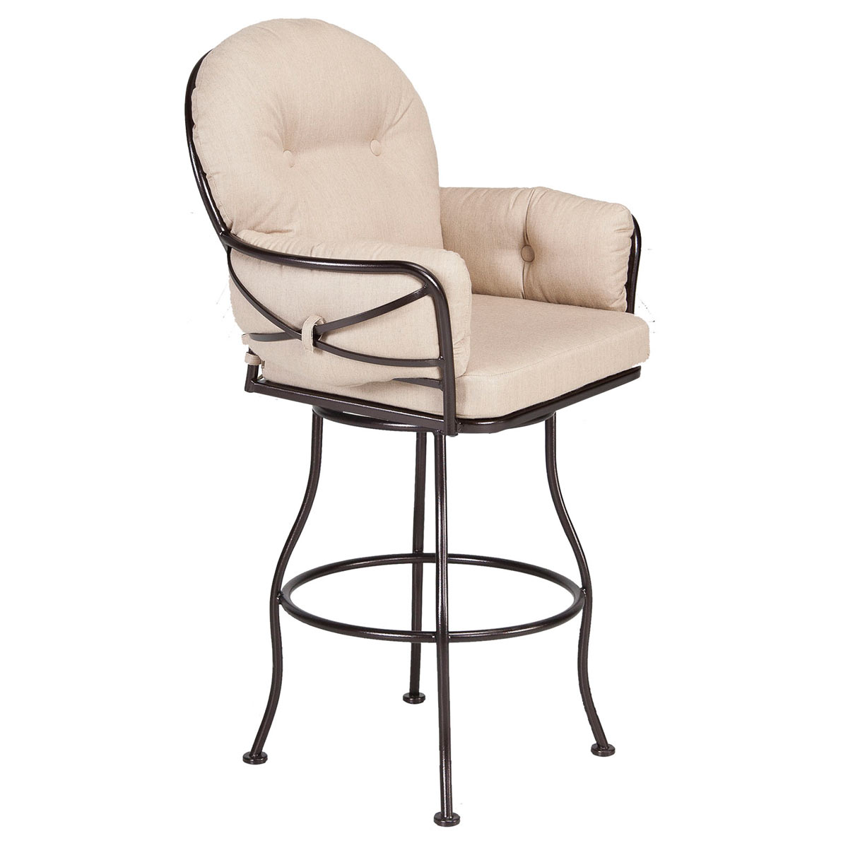 Club Swivel Bar Stool:Width/Diameter :	29.5
Depth/Length:	28
Height:	50.25
Seat Height:	31.5
Arm Height:	38.5
Weight:	51 lbs.
